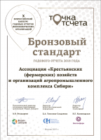Сертификат победителя конкурса «Точка отсчета» — 2019