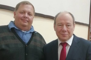 Андрей Попков и Леонид Владимирович Гелибтерман, президент Международного этногастрономического центра